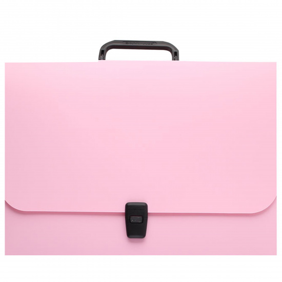 Папка-портфель А4, пластик, 1 отделение, цвет розовый 53305 Erich Krause