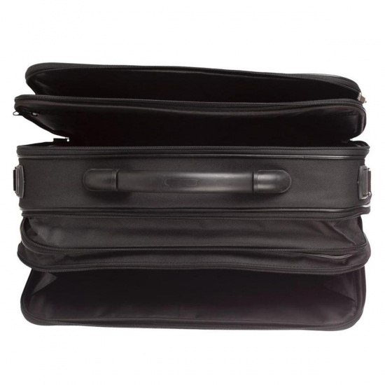 Сумка-портфель ткань, 31*40*14 см, цвет черный, на молнии Алекс 987