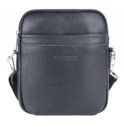 Сумка-планшет, искусственная кожа, 17*21*5 см, цвет черный, на молнии, Alliance, Альянс, 2-748-Т