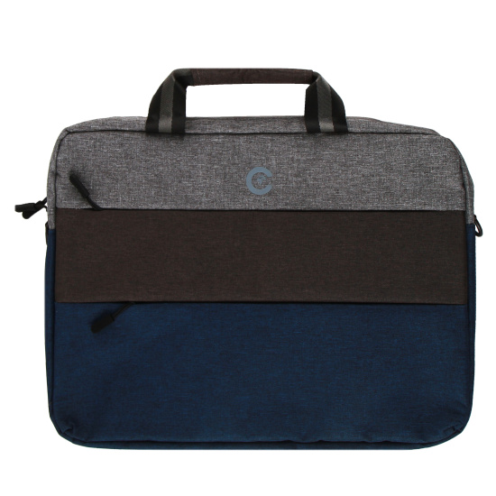 Сумка для ноутбука 15,6" (31*44*6 см), плечевой ремень, цвет серо-синий Continent CC-212