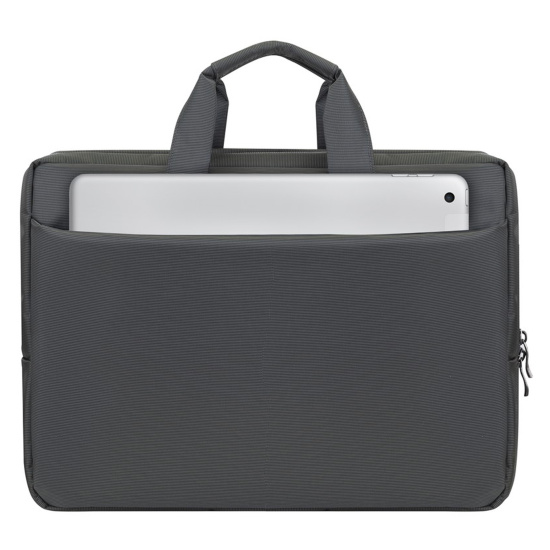 Сумка для ноутбука 17,3" (32*45,5*7 см), плечевой ремень, цвет серый Riva 8251