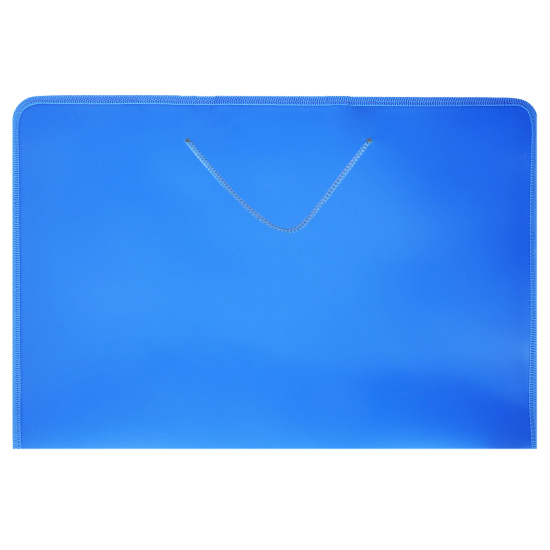 Папка для художника А3, 32*46*2,5 см, пластик, на молнии вокруг, 1 отделение, цвет синий Пчелка ПМ-А3-36
