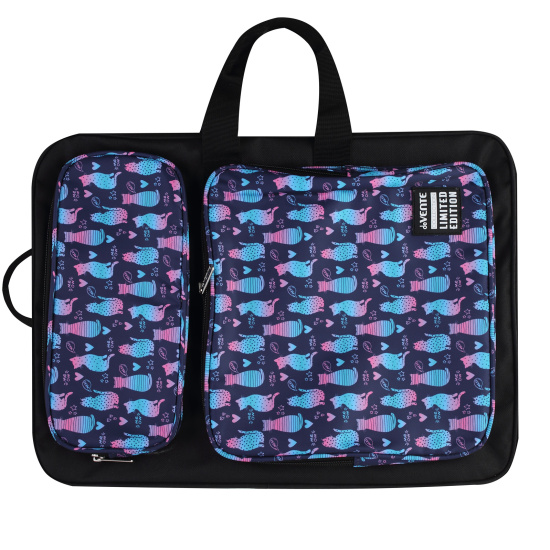 Сумка-рюкзак А3, 37*50*2 см, ткань, на молнии вокруг, 1 отделение, 2 внешних, 1 внутренний, цвет черный Cats Limited Edition deVENTE 7041415