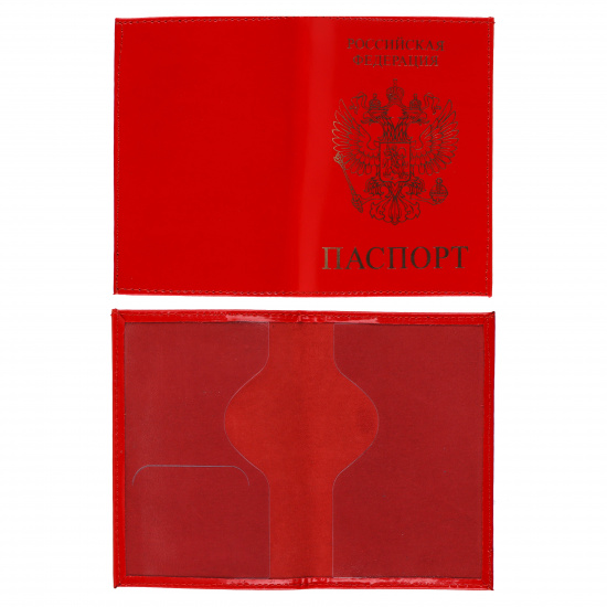 Обложка  для паспорта натуральная кожа, цвет красный KLERK Luxury 213937