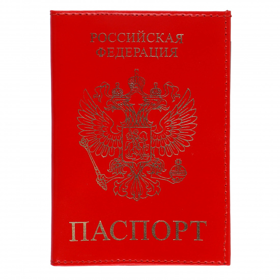 Обложка  для паспорта натуральная кожа, цвет красный KLERK Luxury 213937