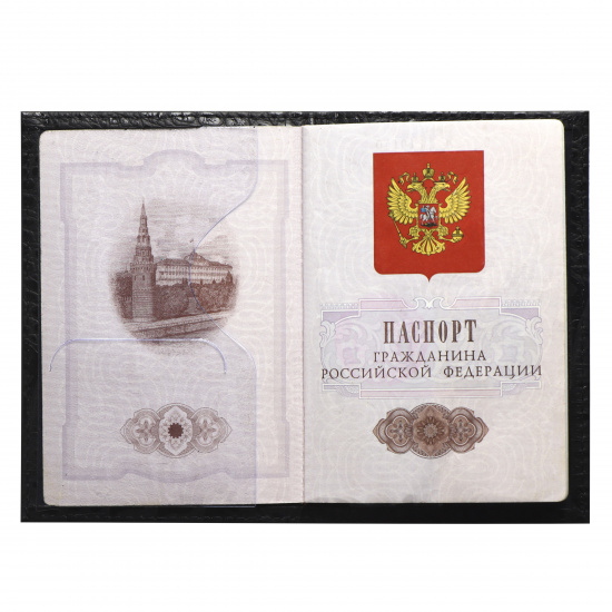 Обложка  для паспорта натуральная кожа, цвет черный KLERK Alligator 213946