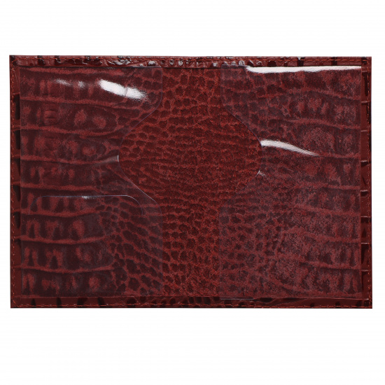 Обложка  для паспорта натуральная кожа, цвет красный KLERK Alligator 213948