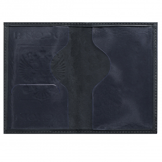 Обложка  для паспорта натуральная кожа, цвет черный KLERK Boss 213950
