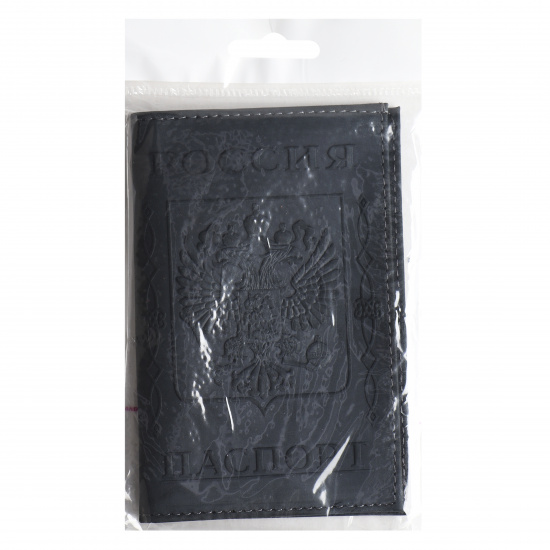 Обложка  для паспорта натуральная кожа, цвет черный KLERK Boss 213950
