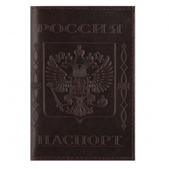 Обложка  для паспорта натуральная кожа, цвет коричневый KLERK Boss 213952