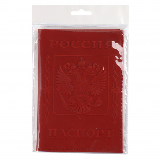 Обложка  для паспорта натуральная кожа, цвет красный KLERK Boss 213953