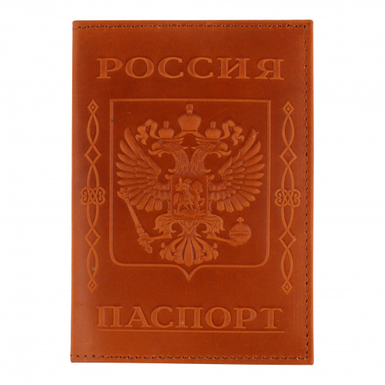 Обложка  для паспорта натуральная кожа, цвет осень KLERK Boss 213954