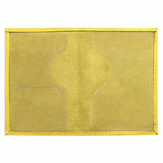 Обложка  для паспорта натуральная кожа, цвет желтый KLERK Elegant 213957