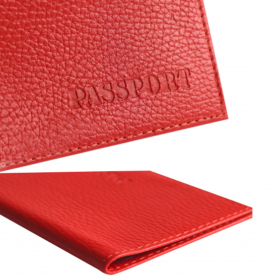 Обложка  для паспорта натуральная кожа, цвет красный KLERK Elegant 213958