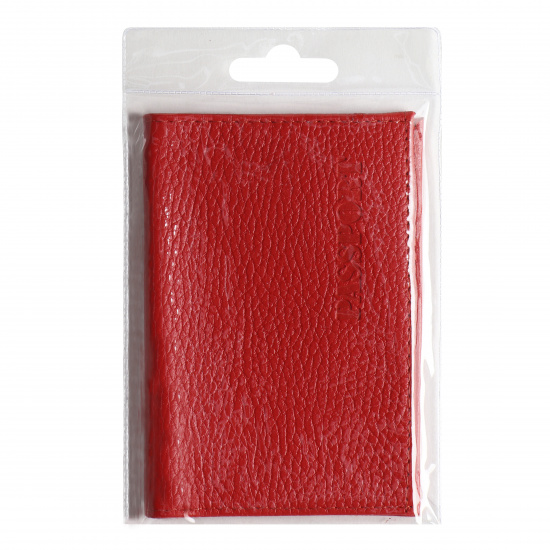 Обложка  для паспорта натуральная кожа, цвет красный KLERK Elegant 213958