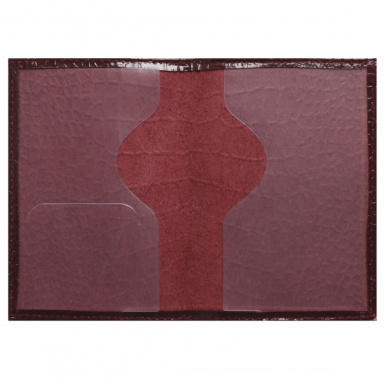 Обложка  для паспорта натуральная кожа, цвет красный KLERK Cayman 214252