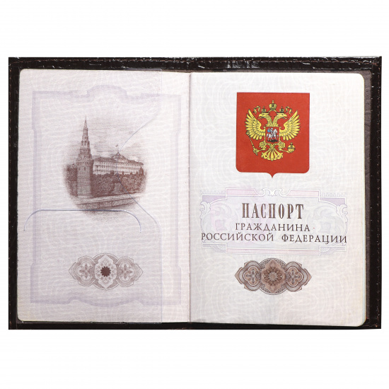 Обложка  для паспорта натуральная кожа, цвет бордо KLERK Cayman 214253