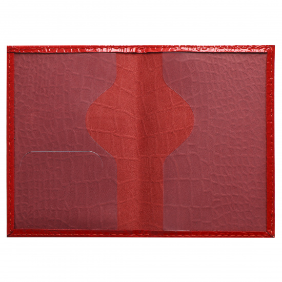 Обложка  для паспорта натуральная кожа, цвет алый KLERK Cayman 214254