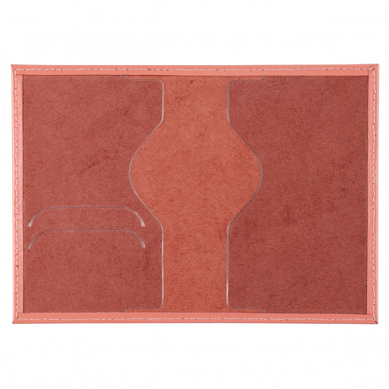 Обложка для паспорта кожа Имидж Passport Шик тиснение конгрев отстрочка 1,01гр-PSP ШИК-216 розовая