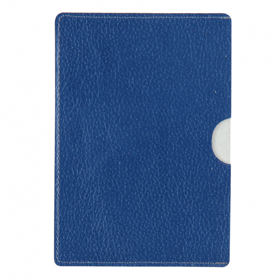 Обложка-карман для паспорта натуральная кожа, цвет синий Grand 02-016-0762