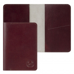 Обложка  для паспорта натуральная кожа, цвет небраска корич Альянс Franchesco Mariscotti 0-774