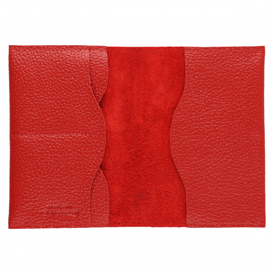Обложка  для паспорта натуральная кожа, цвет красный Domenico Morelli DM-PS05-F007