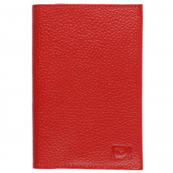 Обложки для паспорта натуральная кожа, цвет красный Domenico Morelli Монтана DM-PS05-F007