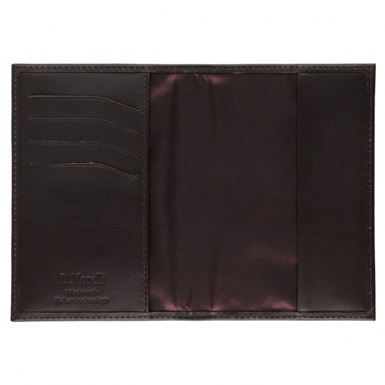 Обложка  для паспорта натуральная кожа, цвет коричневый Domenico Morelli DM-PS02-K02-C