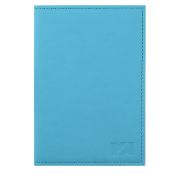 Обложка  для паспорта искусственная кожа, цвет голубой Мистраль MT-OD03-kz8t