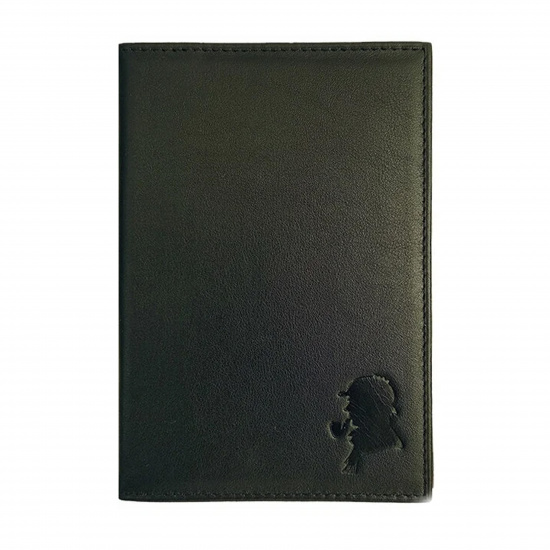 Обложка  для паспорта натуральная кожа, цвет черный Domenico Morelli DM-PS02-K01-S