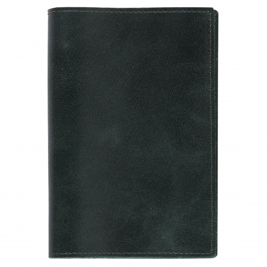 Обложка  для паспорта натуральная кожа, цвет зеленый Grand пулл ап 02-004-0583