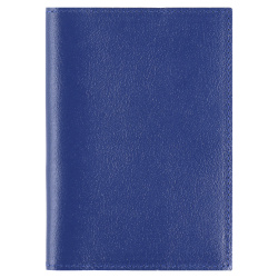 Обложка  для паспорта натуральная кожа, цвет темно-синий Grand 02-004-0762