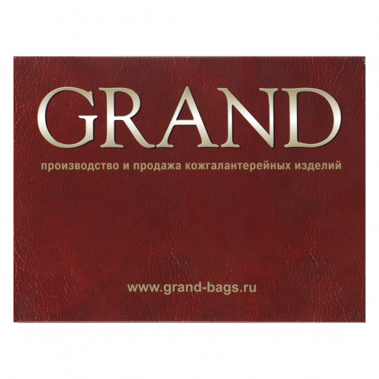 Обложка  для паспорта натуральная кожа, цвет синий Grand 02-002-0563