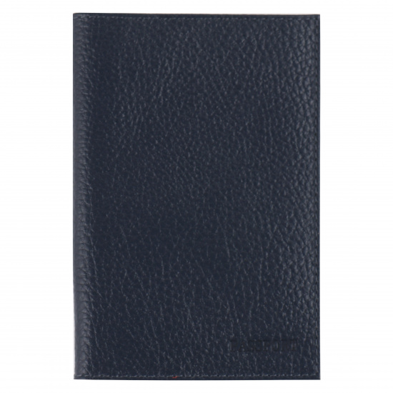 Обложка  для паспорта натуральная кожа, цвет синий Befler Baku O.1.BK.