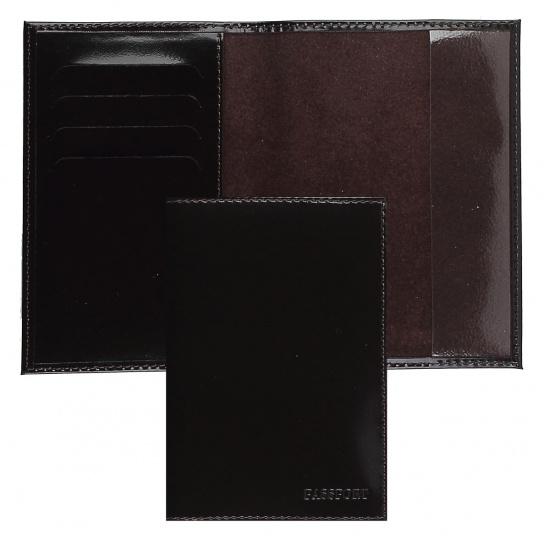 Обложка  для паспорта натуральная кожа, цвет коричневый Befler O.23.-1./O.23.SH.