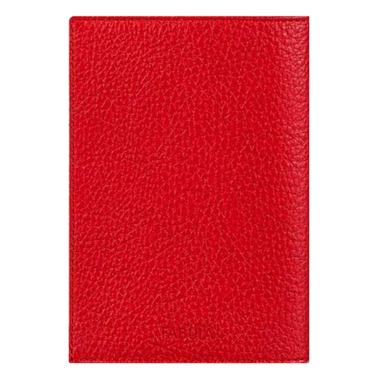Обложка  для паспорта натуральная кожа, цвет красный Fabula O.1.FK