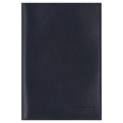 Обложка для паспорта натуральная кожа, цвет синий Fabula Largo O.1.LG.
