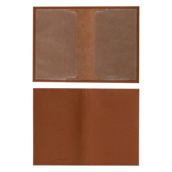 Обложка  для паспорта натуральная кожа, цвет коричневый Fabula O.1.FP