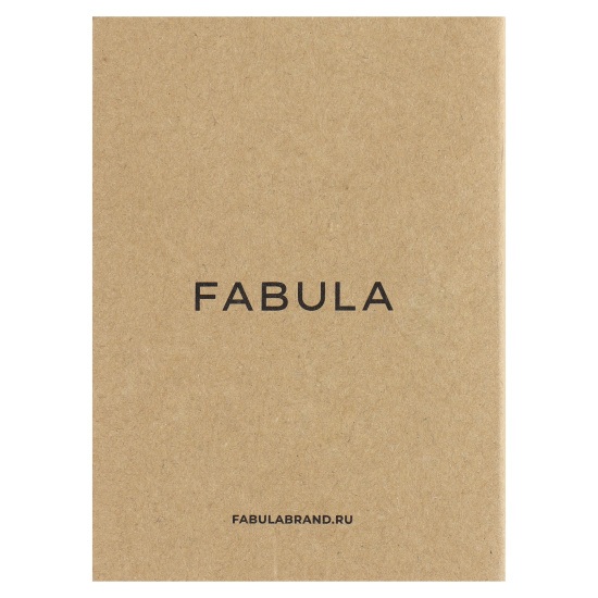 Обложка  для паспорта натуральная кожа, цвет коричневый Fabula O.1.FP