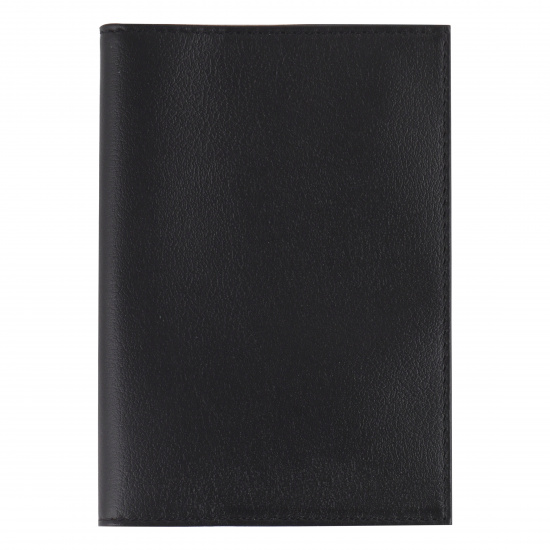 Обложка  для паспорта натуральная кожа, цвет черный Fabula Largo O.1.LG.