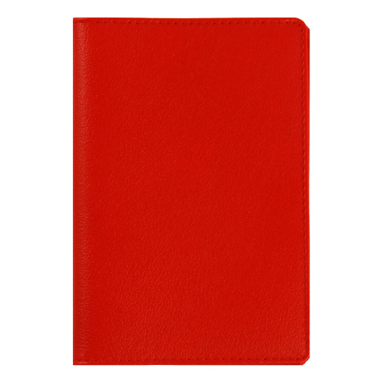 Обложка  для паспорта натуральная кожа, цвет красный Fabula O.53.OG