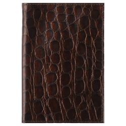 Обложка  для паспорта натуральная кожа, цвет коричневый Grand 02-006-3223