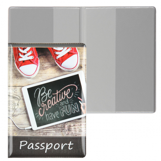 Обложка для паспорта ПВХ Миленд Креатив ОП-3791