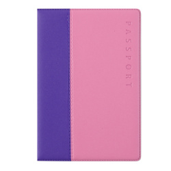 Обложка  для паспорта ПВХ, цвет фиолетовый/розовый ДПС Дуо 2203.ДВ-110