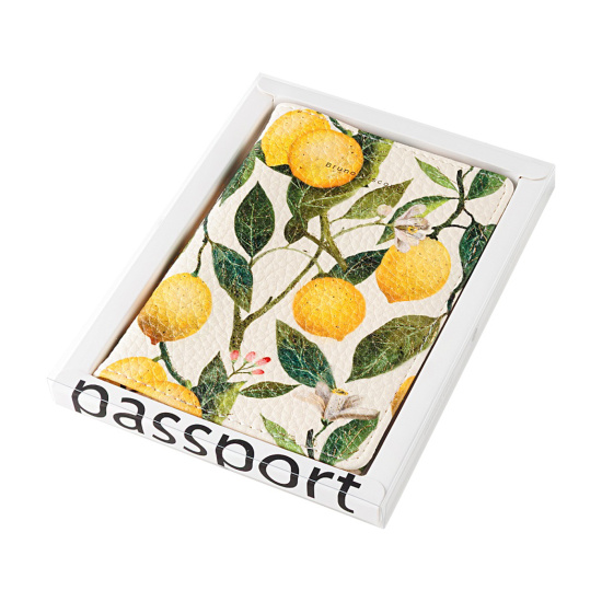 Обложка для паспорта к/з BrunoVisconti Flora lemons 3-620/17