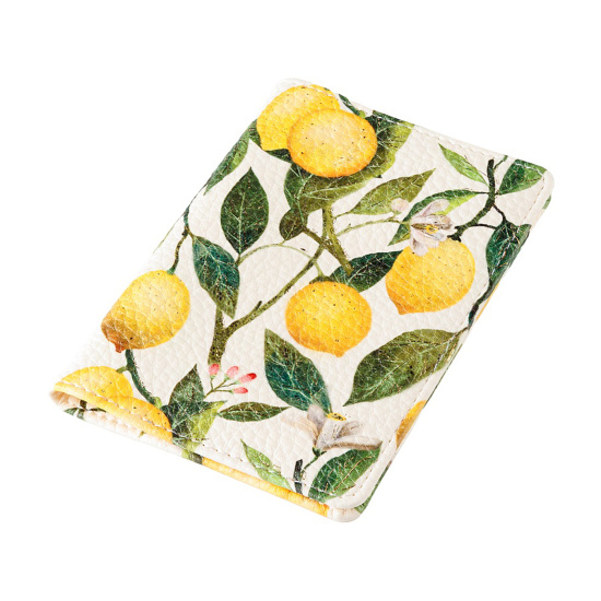 Обложка для паспорта к/з BrunoVisconti Flora lemons 3-620/17