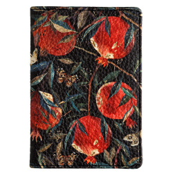 Обложка для паспорта к/з BrunoVisconti Flora Гранат 3-620/03