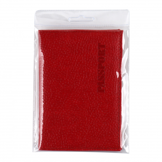 Обложка  для паспорта искусственная кожа, продублирована поролоном, цвет красный KLERK Elephant 213913