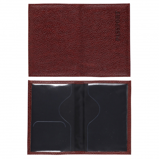 Обложка  для паспорта искусственная кожа, продублирована поролоном, цвет коричневый KLERK Elephant 213914