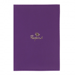 Обложка  для паспорта искусственная кожа, продублирована поролоном, цвет фиолетовый KLERK Velvet 213929